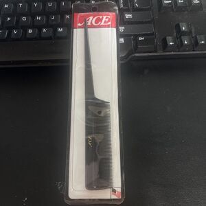 2002 ACE Comb Hard Rubber NIP‎ New Rat Tail Pointed End Curling & Teasing Comb